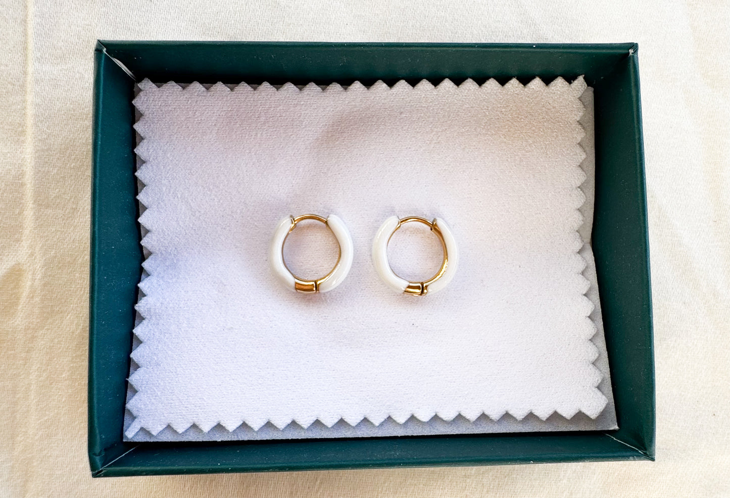 Gold Plated Colorful Bold Hoops