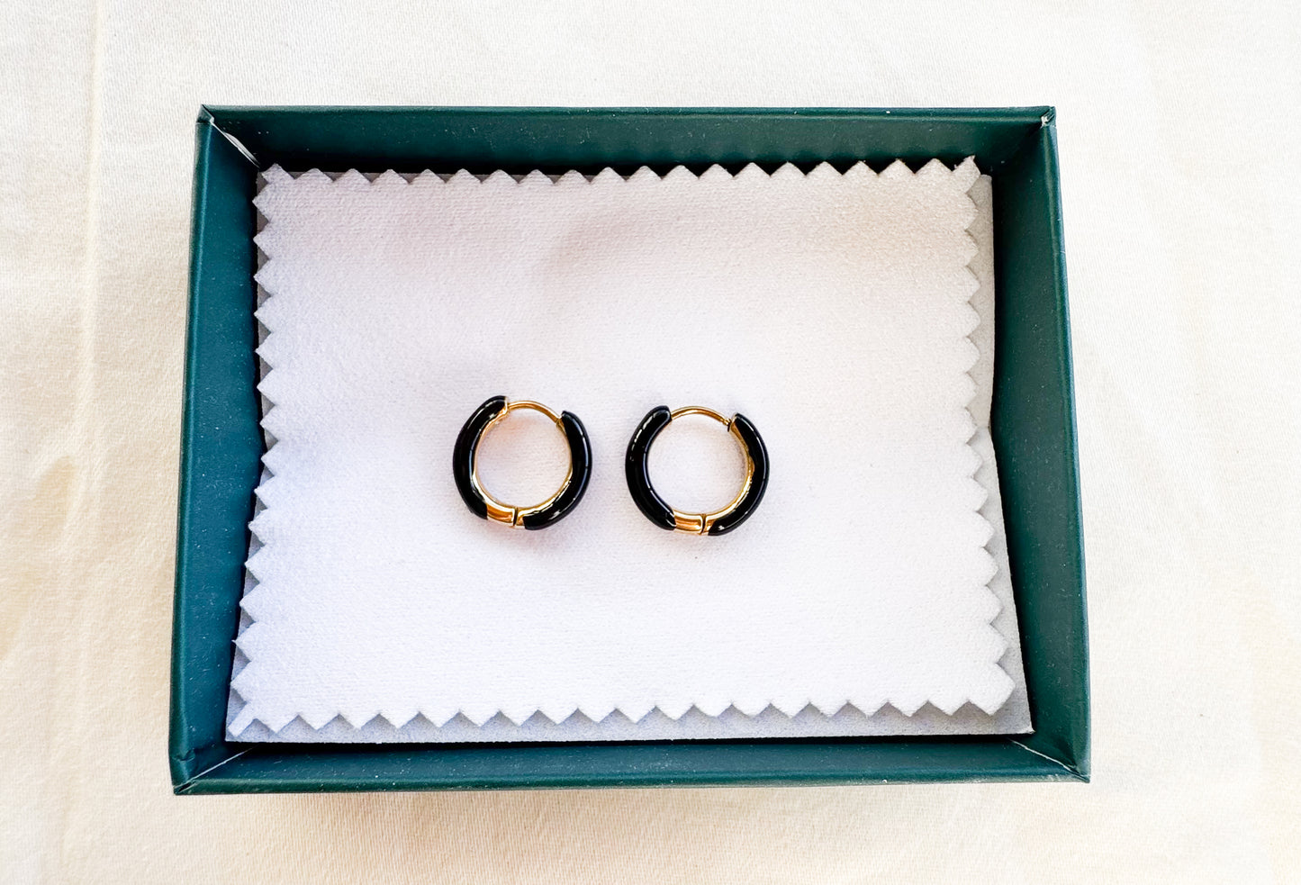 Gold Plated Colorful Bold Hoops