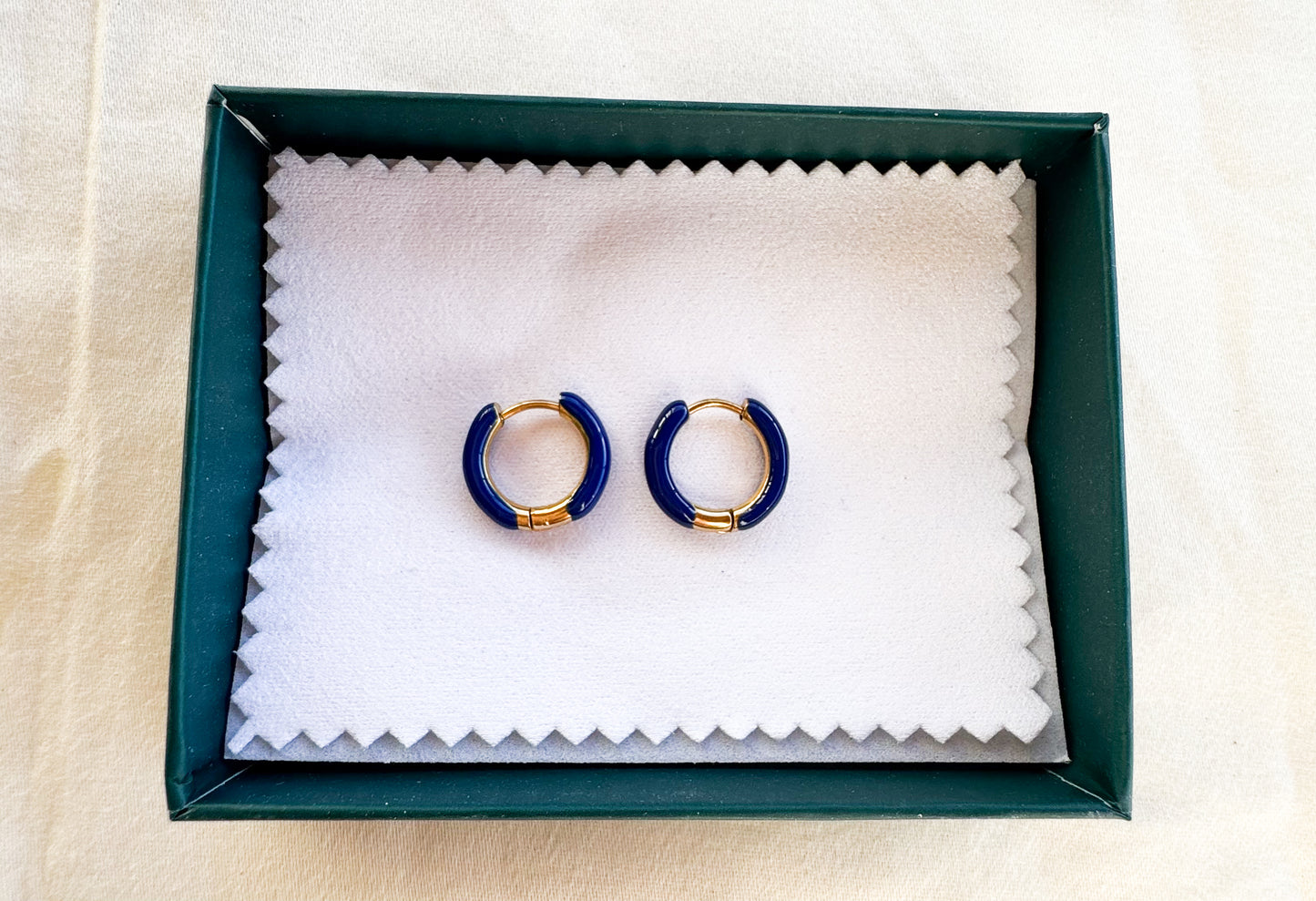 Gold Plated Colorful Bold Hoops