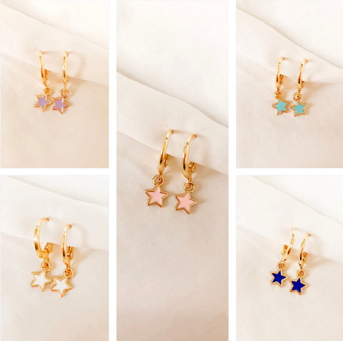 Gold Plated Star Huggies