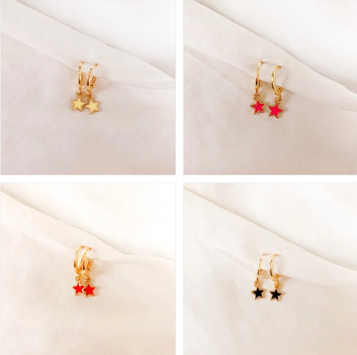 Gold Plated Star Huggies