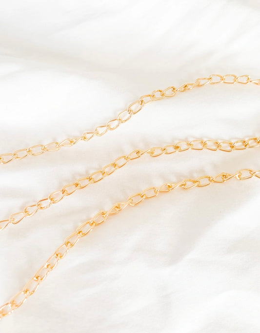 Gold Plated Cable Necklace