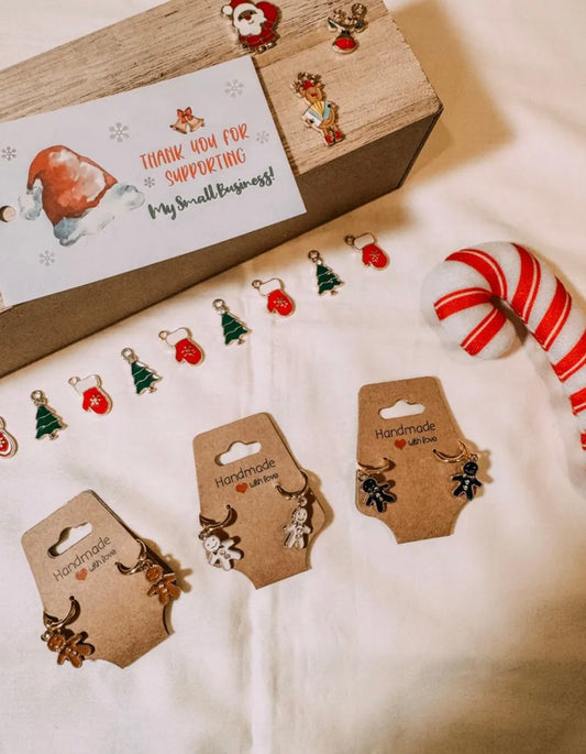Gold Plated Gingerbread Man Huggies