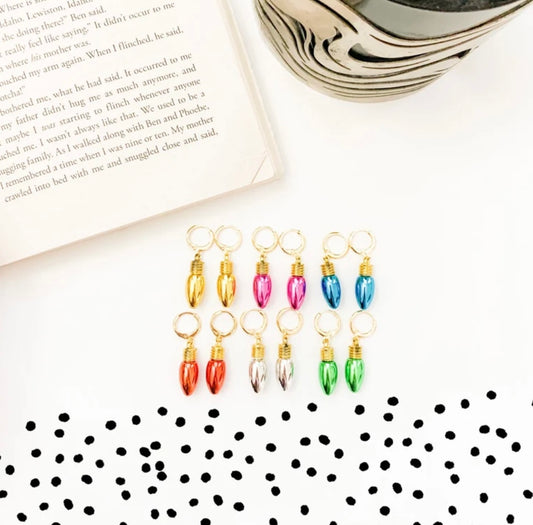 Gold Plated Light Bulb Huggies