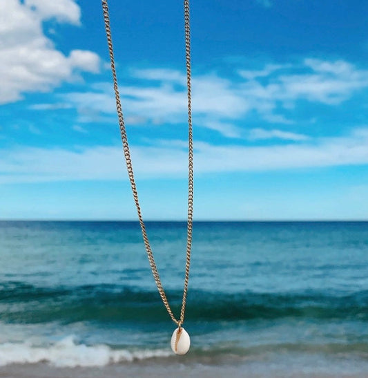Shell Gold Plated Chain Necklace